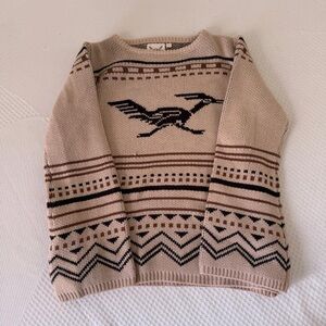 Stylish Beige Patterned Sweater